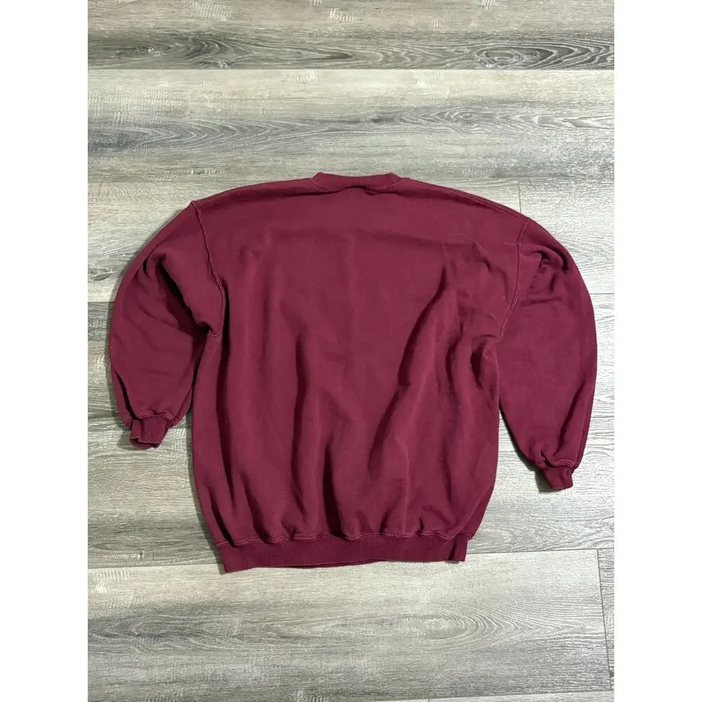 Vintage 90s Northeast Wisconsin Technical College Red Crewneck College - Mens XL